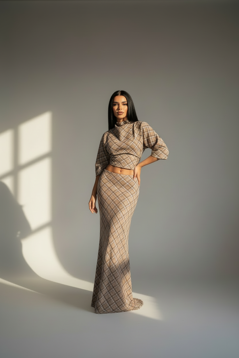 The Retro Check Two Piece