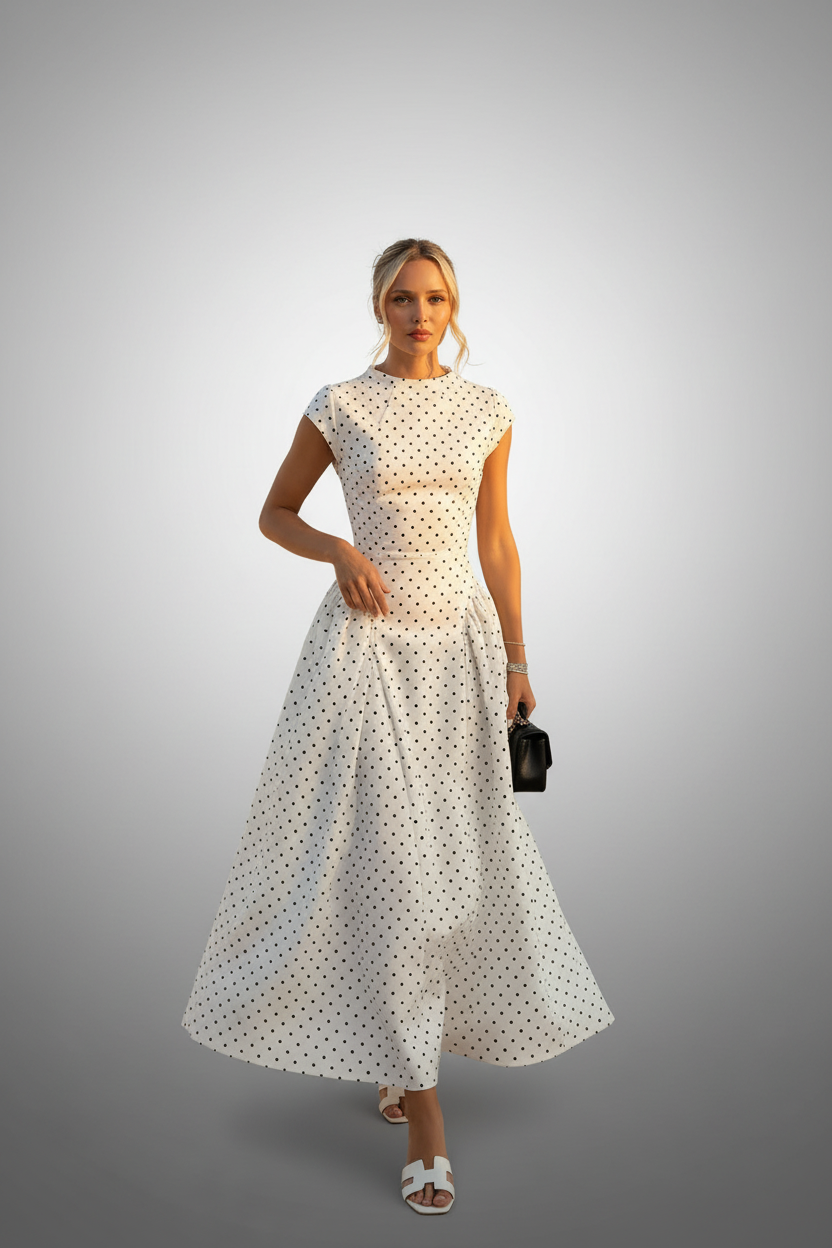 The Monaco Polka Dress