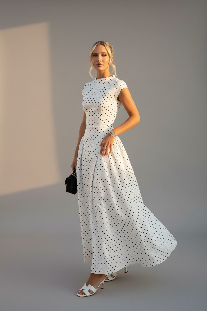 The Monaco Polka Dress